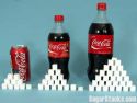 coca cola si cuburile de zahar din ea - colas sugar stacks