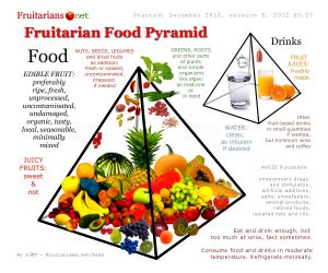 PIRAMIDA ALIMENTATIEI FRUCTIVORE - Alimentatia Fructivora - FUITARIAN FOOD PYRAMID - Fruitarian Diet - Frugan Diet