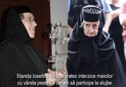 SCANDALOS: Stareta manastirii Varatec [Iosefina] impune reguli mai absurde decat ordonantele militare: Maicile cu varsta peste 70 de ani nu sunt primite la slujbe - Ortodox Info, pentru o DREAPTA informare - OrtodoxInfo.ro - 14 aprilie 2020