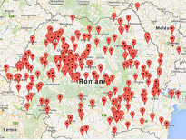 Filantropia Bisericii Ortodoxe - Harta cu activitatea social-filantropica, centrele social-filantropice si medicale ale Bisericii Ortodoxe Romane (BOR) - Patriarhia Romana - map.Patriarhia.ro